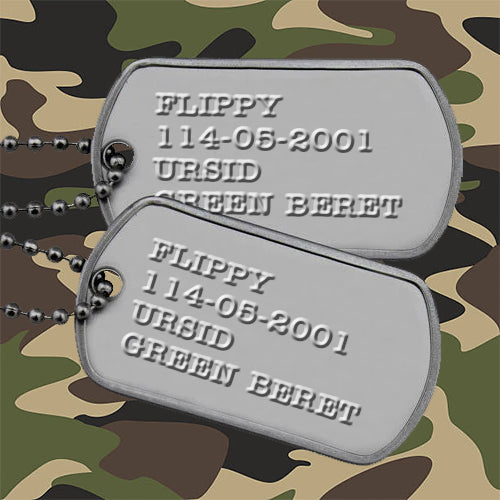 Happy Tree Friends - Flippy Military Dog Tags